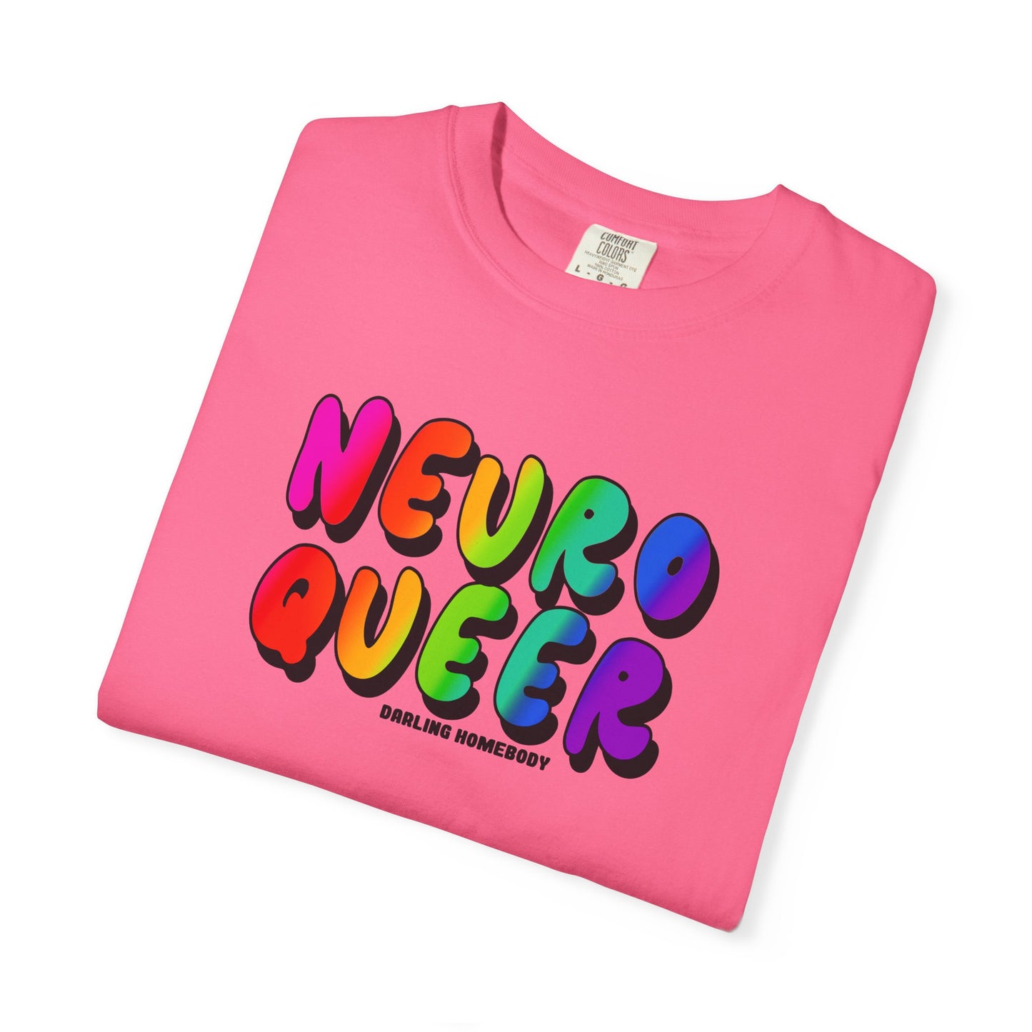 Neuro Queer T-shirt. Neurodiverse.