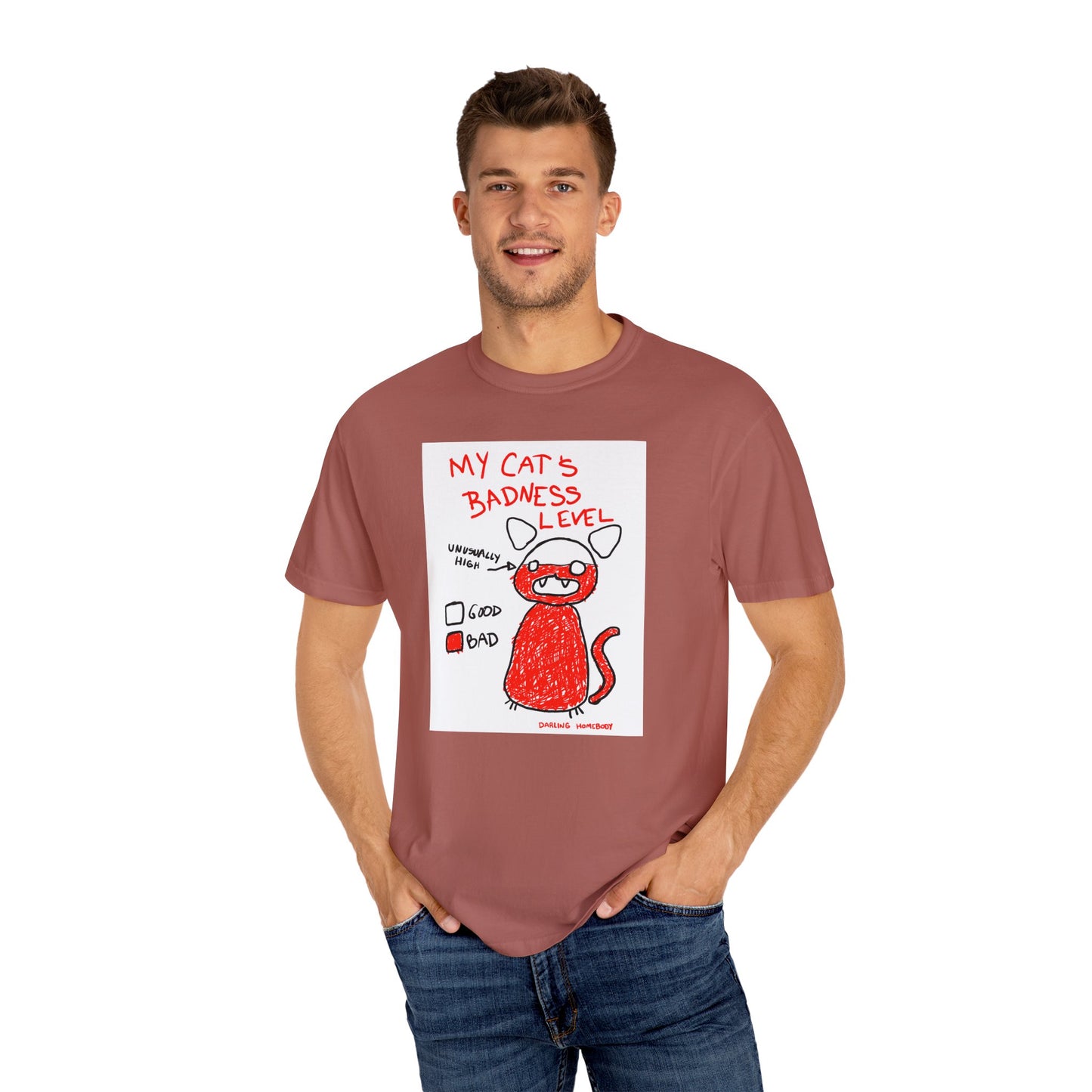 My Cat’s Badness Level T-shirt.