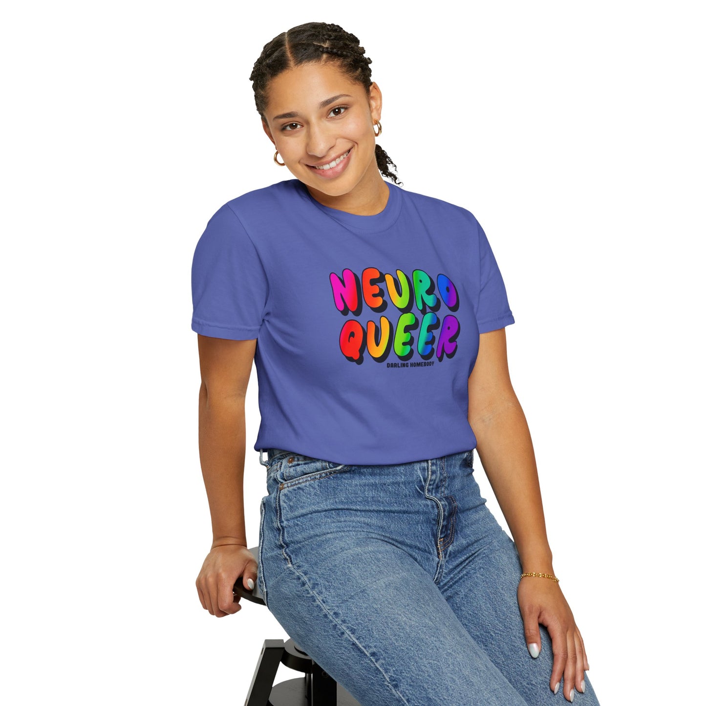 Neuro Queer T-shirt. Neurodiverse.