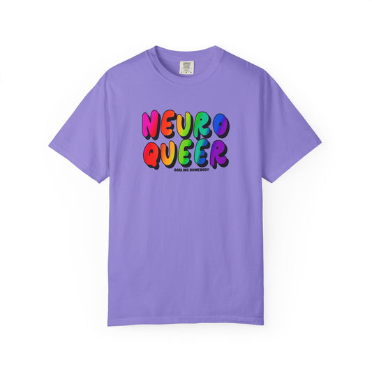 Neuro Queer T-shirt. Neurodiverse.