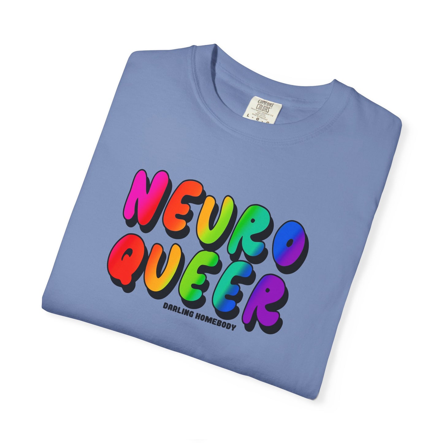 Neuro Queer T-shirt. Neurodiverse.