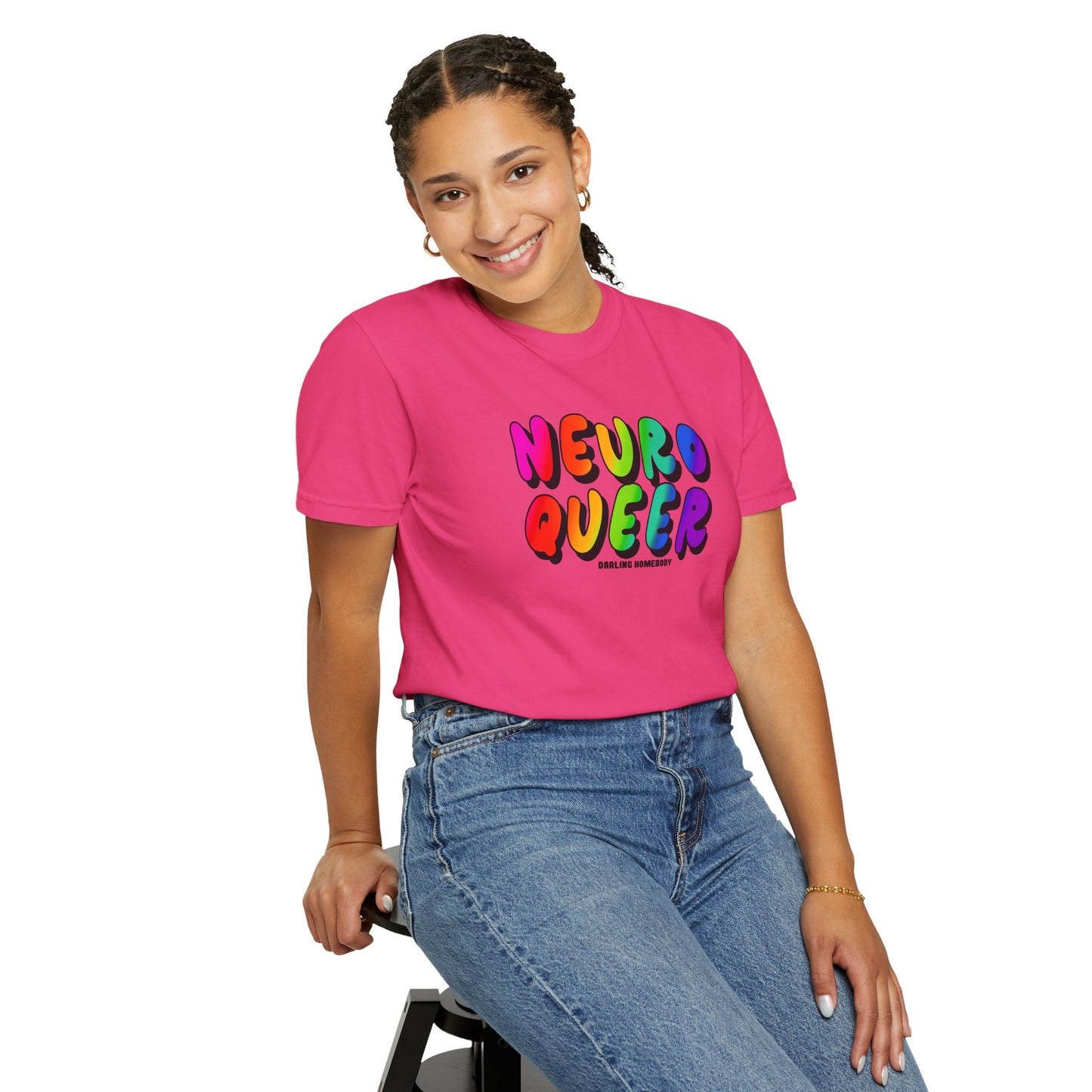 Neuro Queer T-shirt. Neurodiverse.