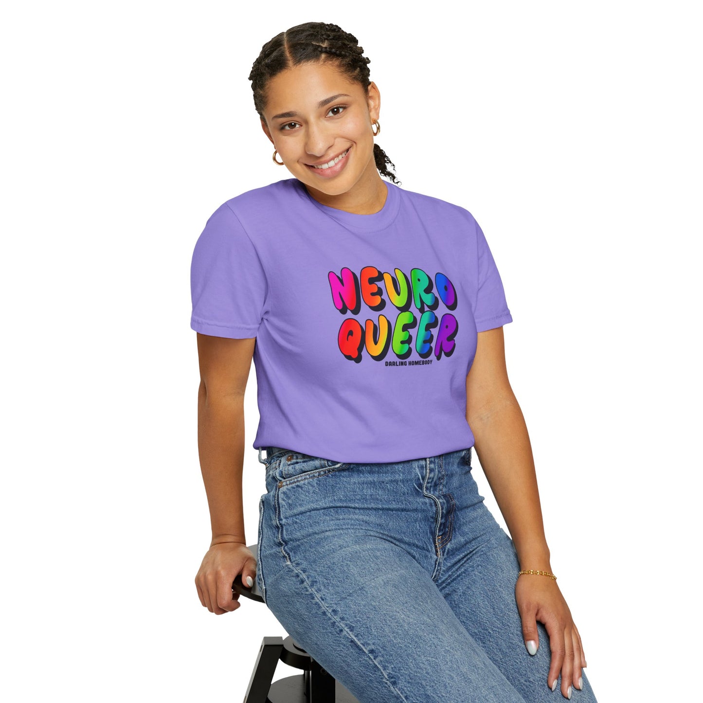 Neuro Queer T-shirt. Neurodiverse.