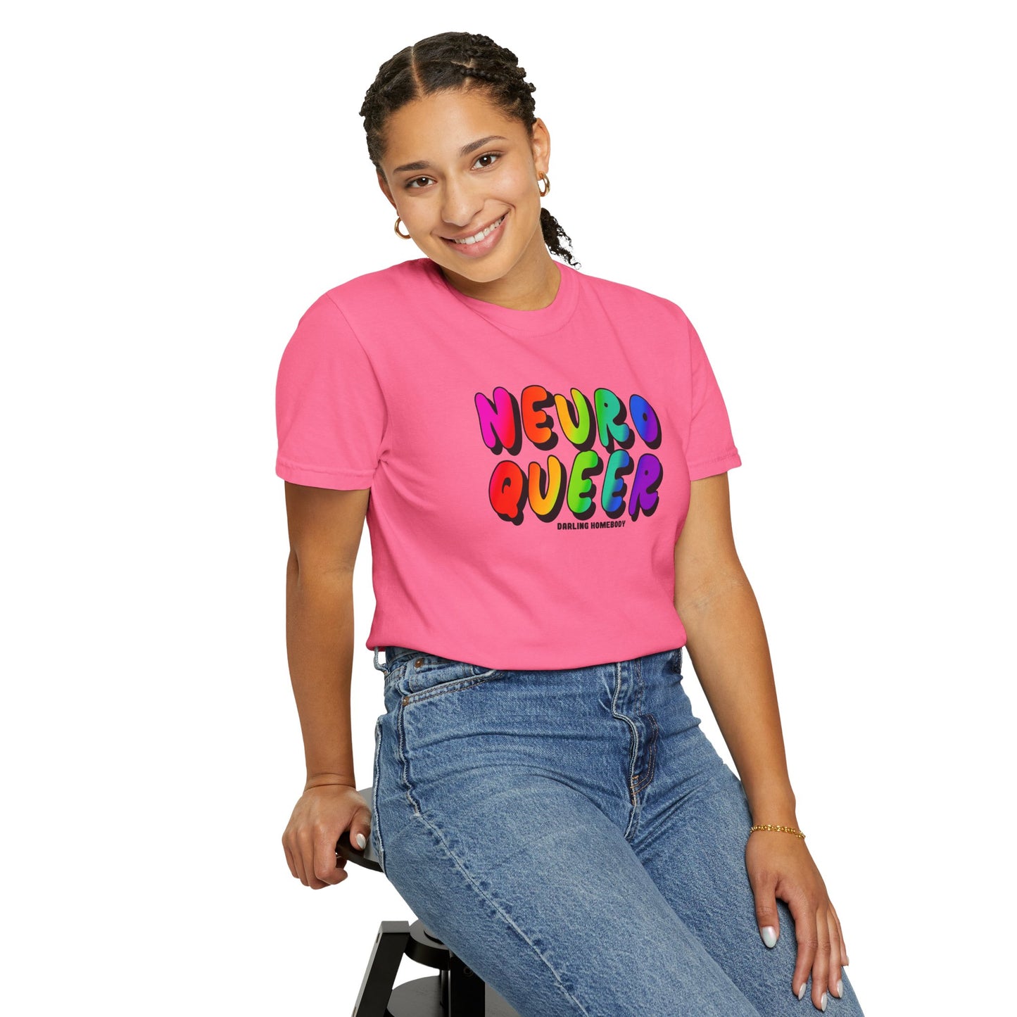 Neuro Queer T-shirt. Neurodiverse.