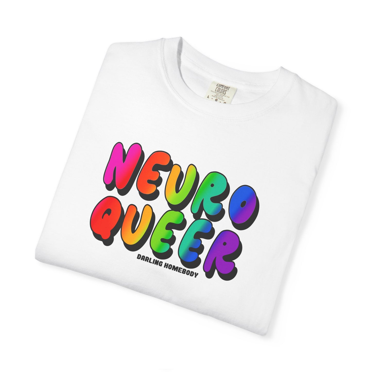 Neuro Queer T-shirt. Neurodiverse.
