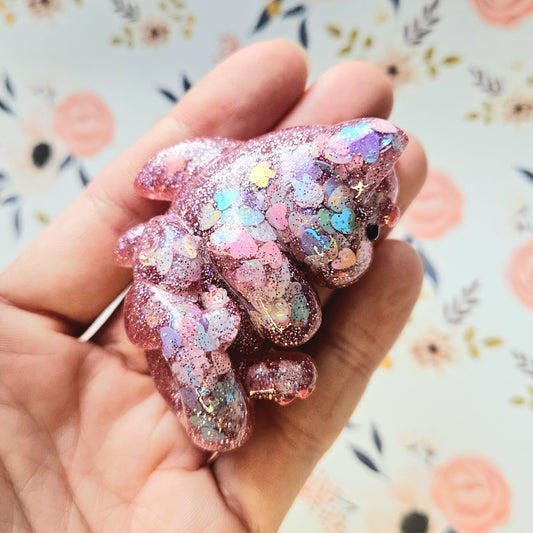 Flutter Shy Mercat Mini Figure. Handmade.