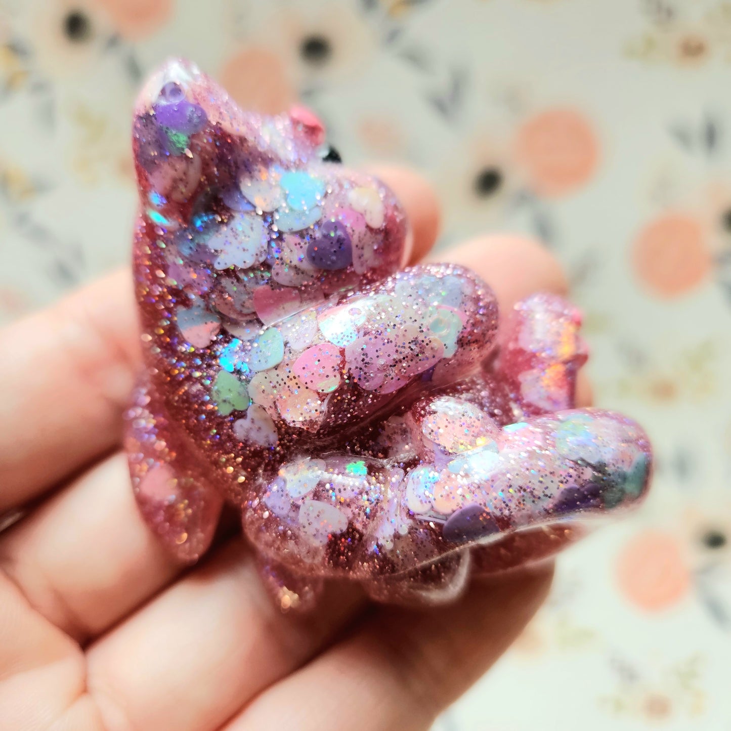 Flutter Shy Mercat Mini Figure. Handmade.