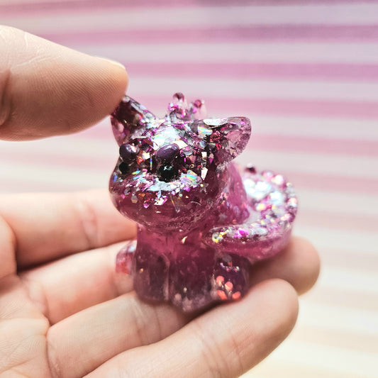 Twilight Sparkle Dinocat Mini Figure. Handmade.