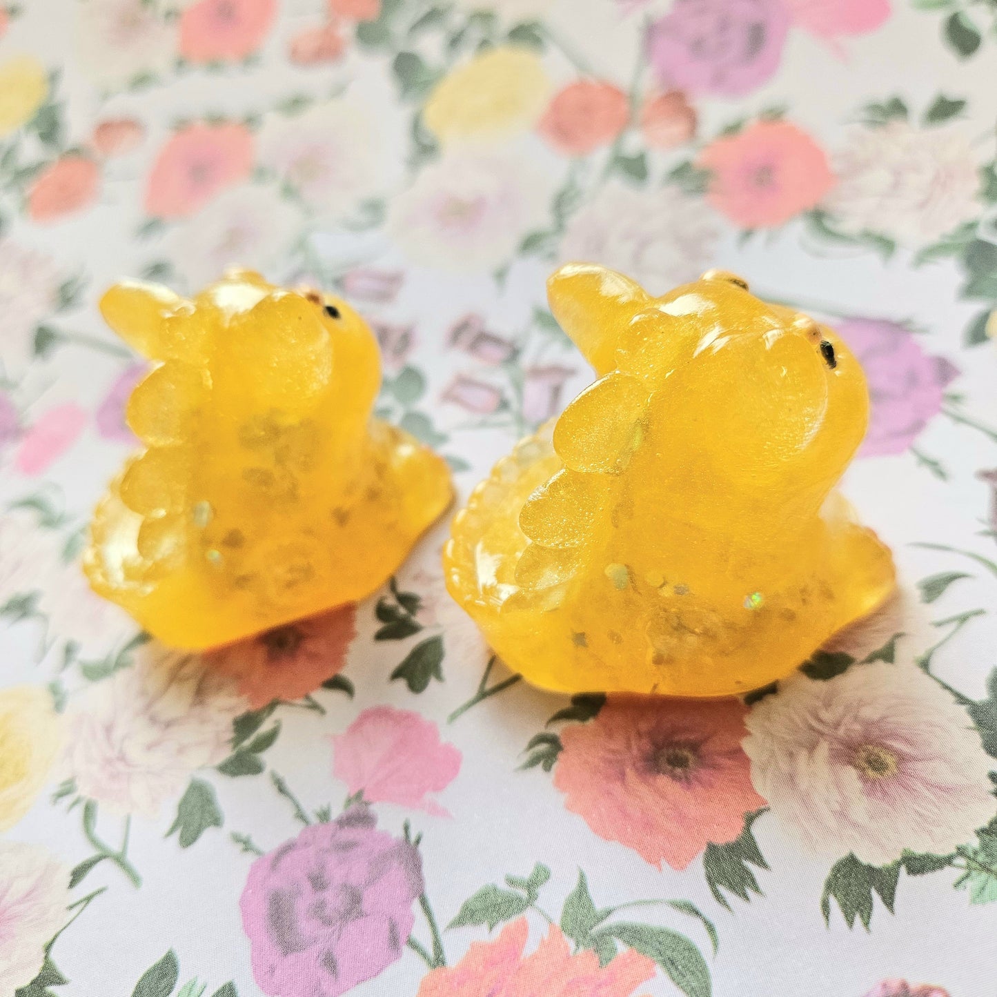 Sunset Dinocat Mini Figure. Handmade.