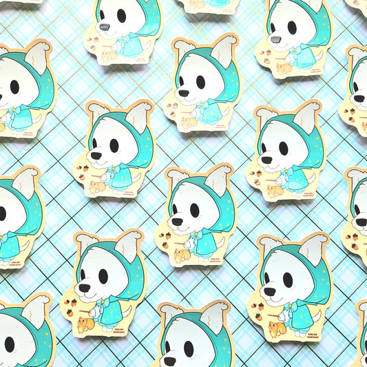 Dog Wizard 2025 Limited Edition Sticker. Raised Texture Effect.