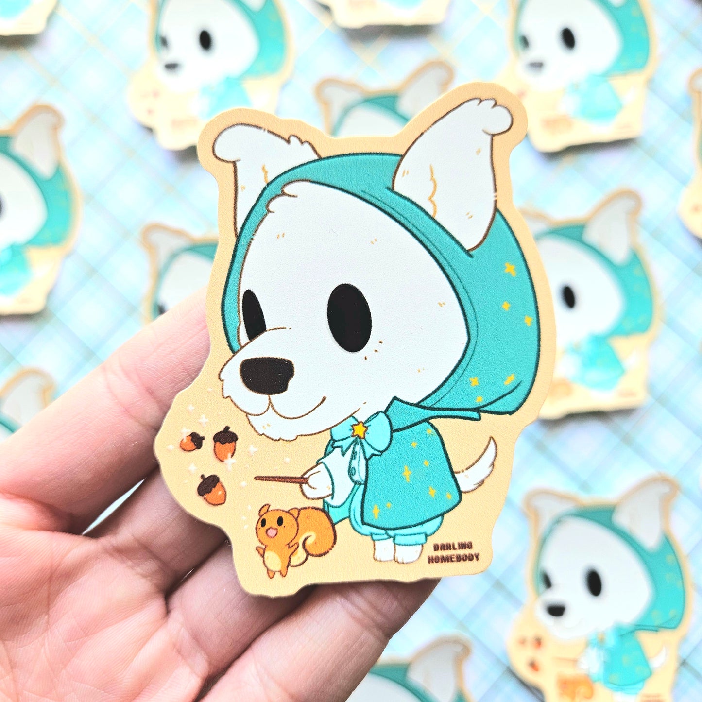 Dog Wizard 2025 Limited Edition Sticker. Raised Texture Effect.