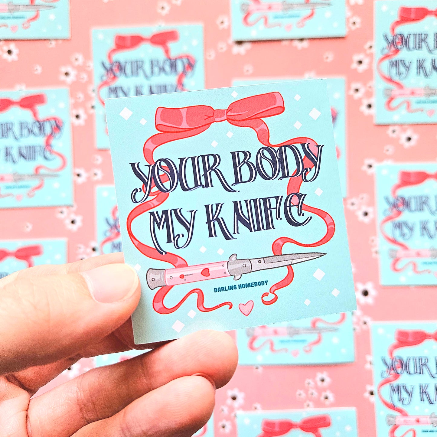 Your Body Sticker. Glossy Vinyl Sticker. Weatherproof Decal