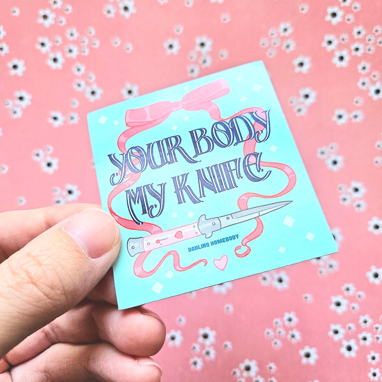 Your Body Sticker. Glossy Vinyl Sticker. Weatherproof Decal