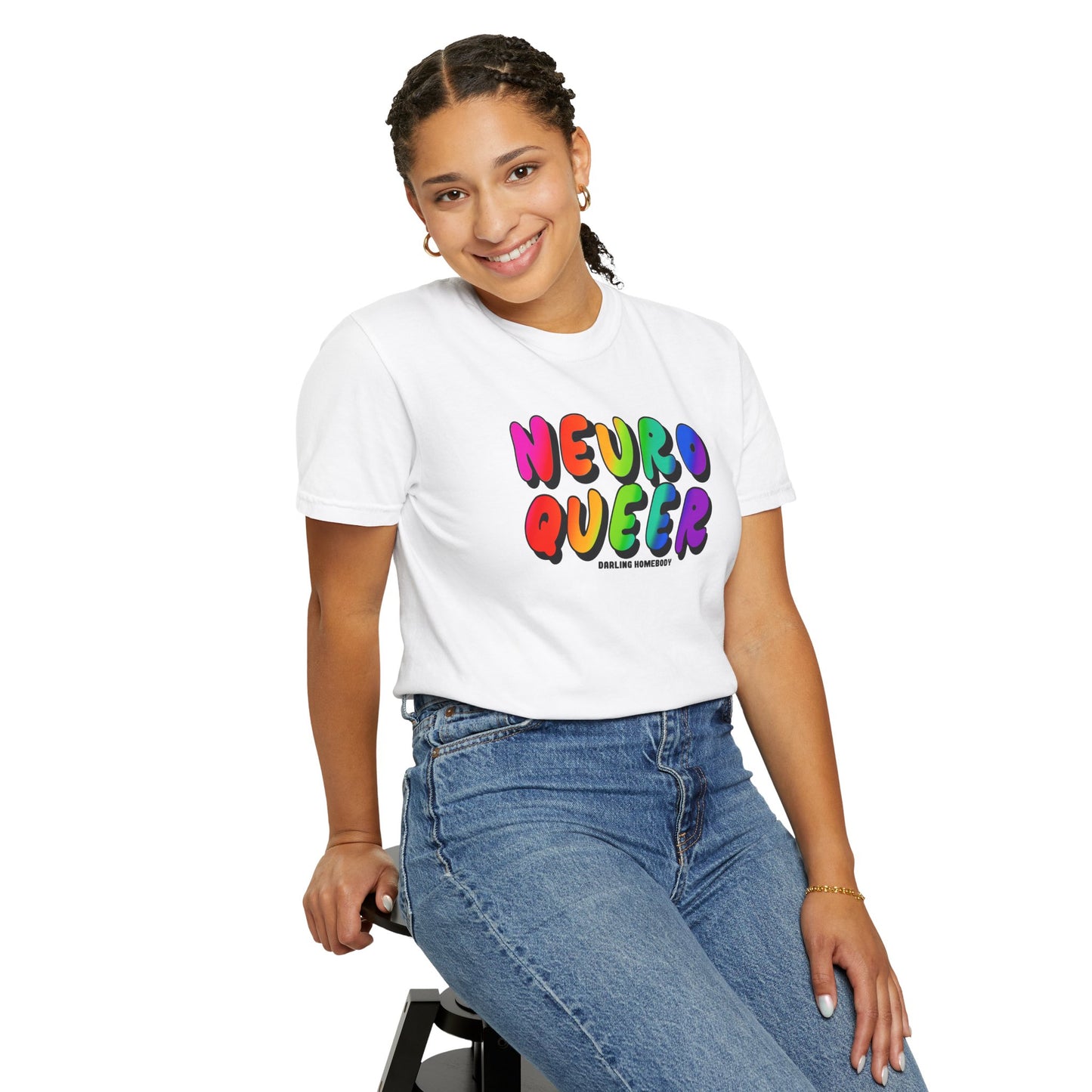 Neuro Queer T-shirt. Neurodiverse.