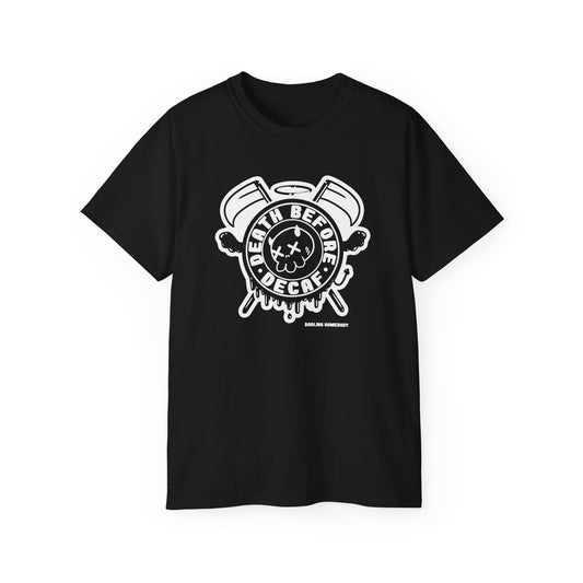 Death Before Decaf Unisex Ultra Cotton Tee