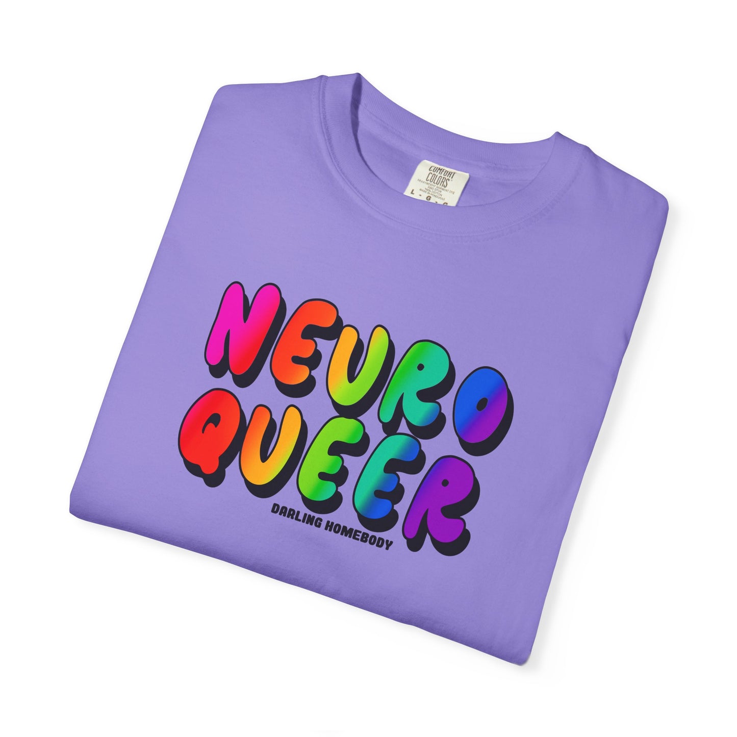 Neuro Queer T-shirt. Neurodiverse.