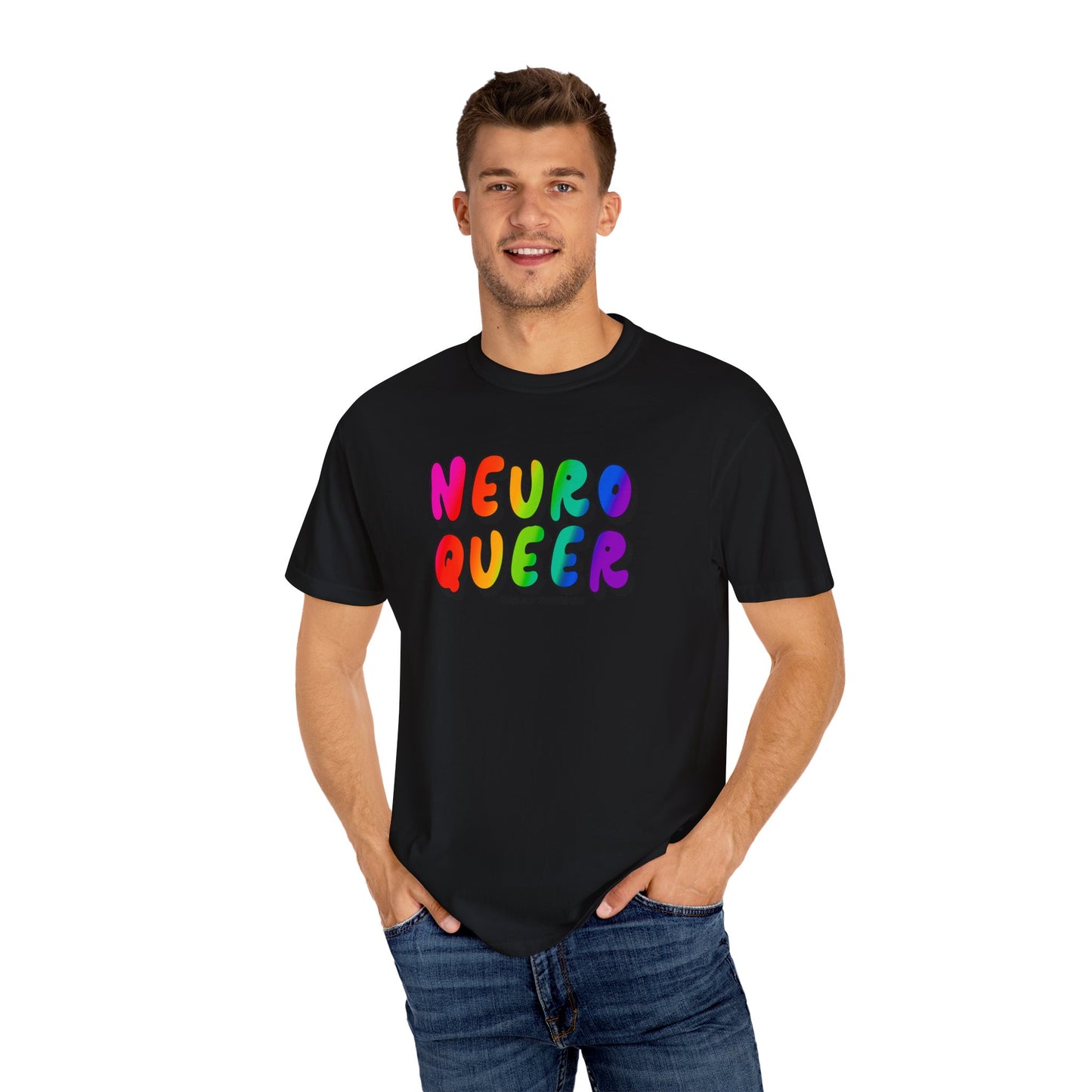 Neuro Queer T-shirt. Neurodiverse.