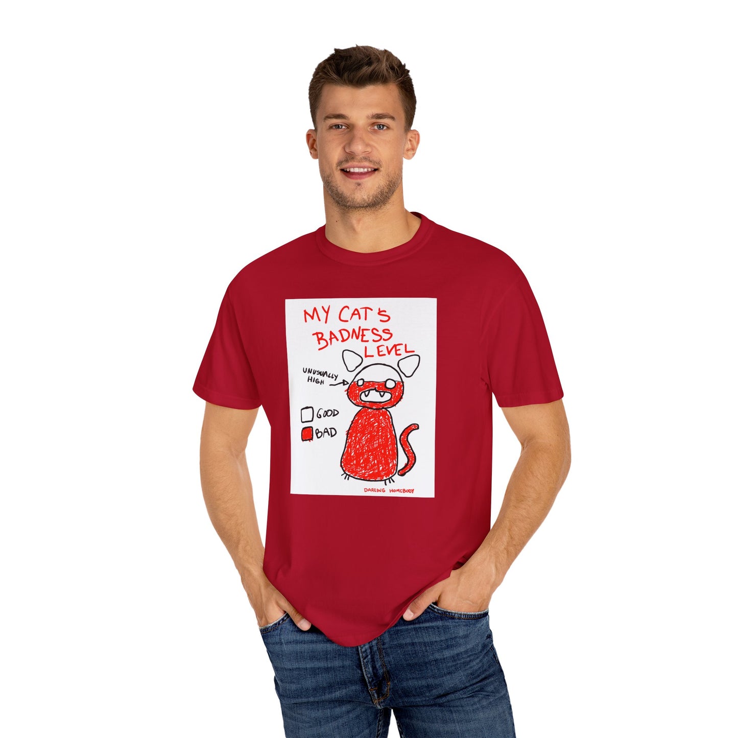 My Cat’s Badness Level T-shirt.