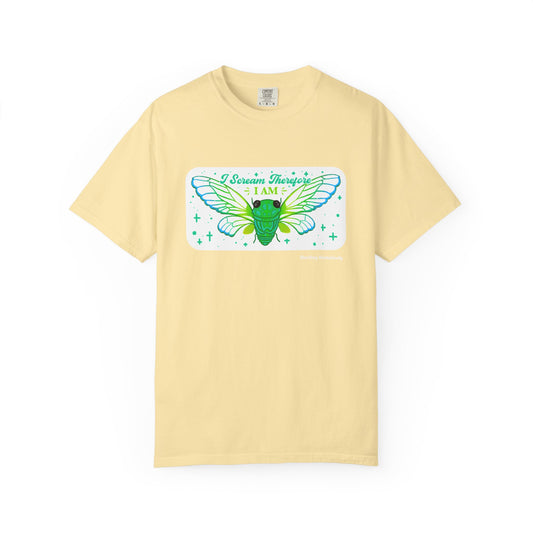 Cicada I Scream Therefore I Am T-shirt.