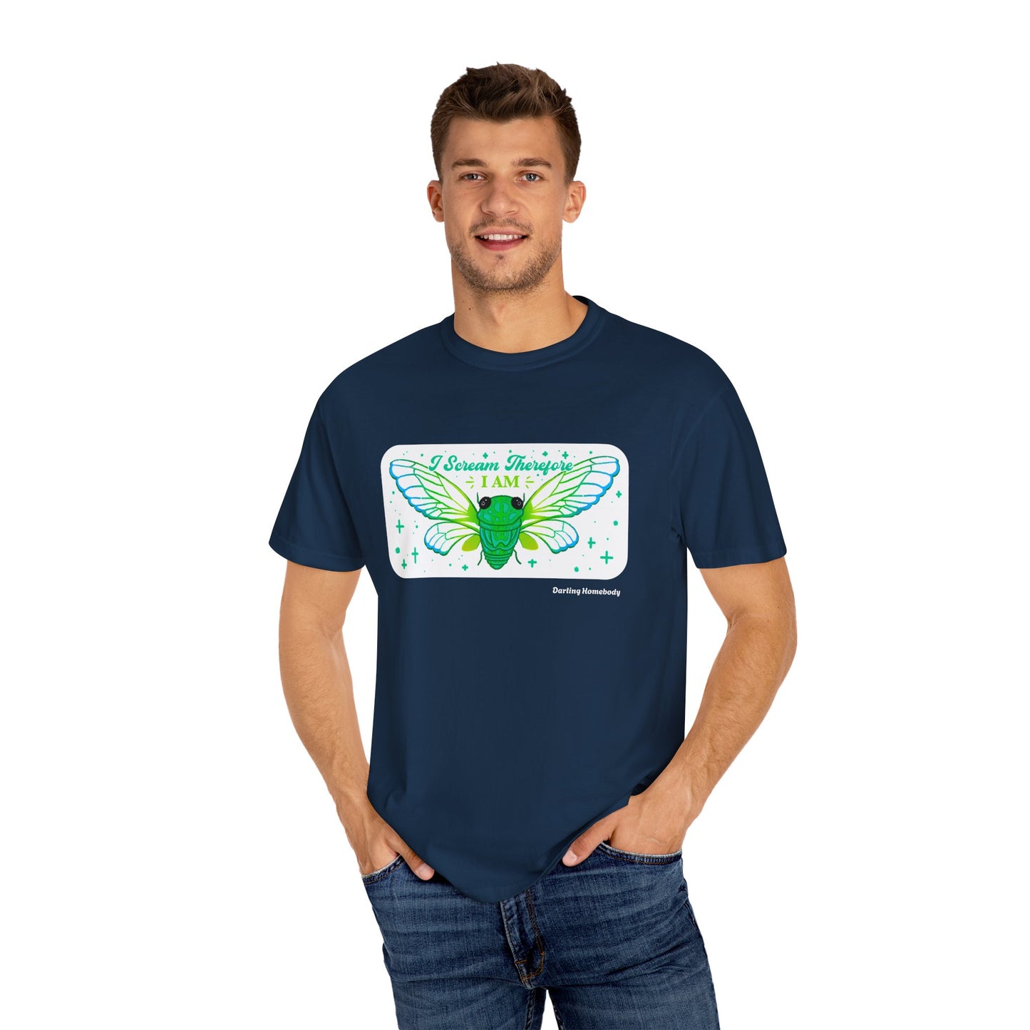 Cicada I Scream Therefore I Am T-shirt.