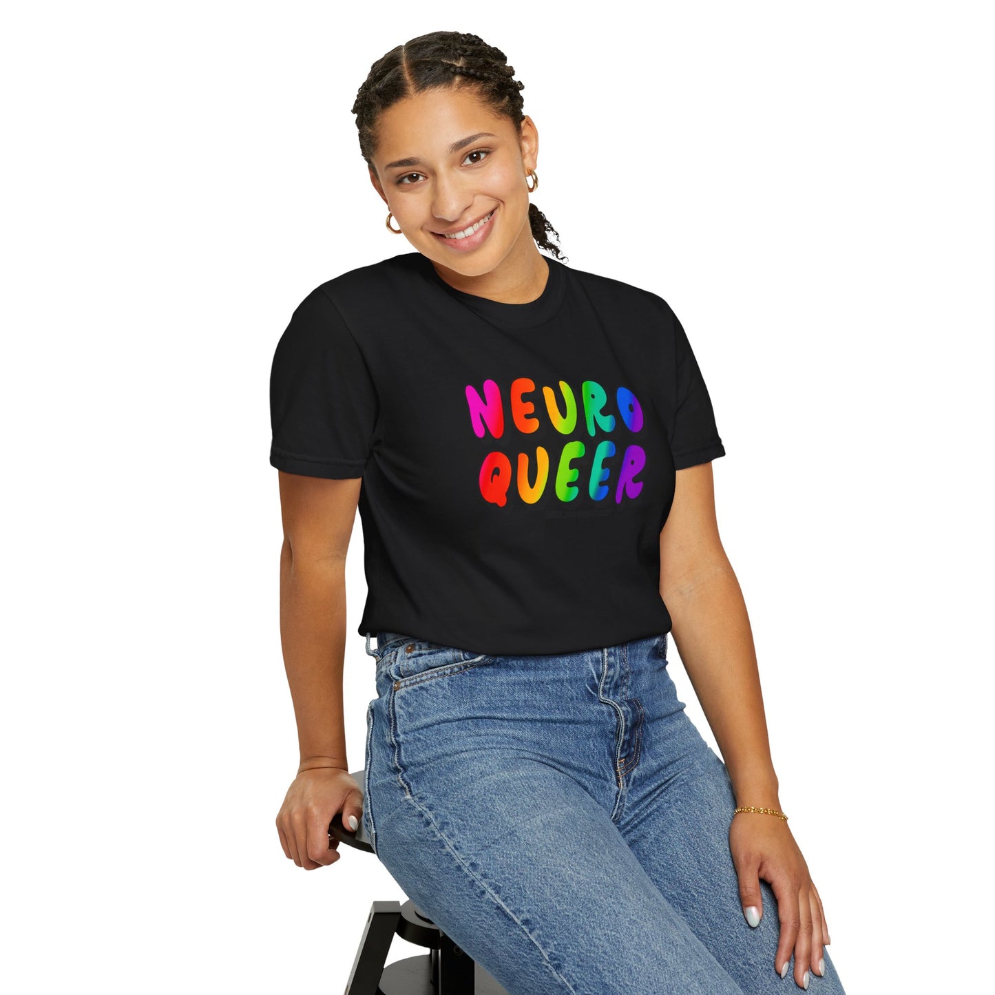 Neuro Queer T-shirt. Neurodiverse.