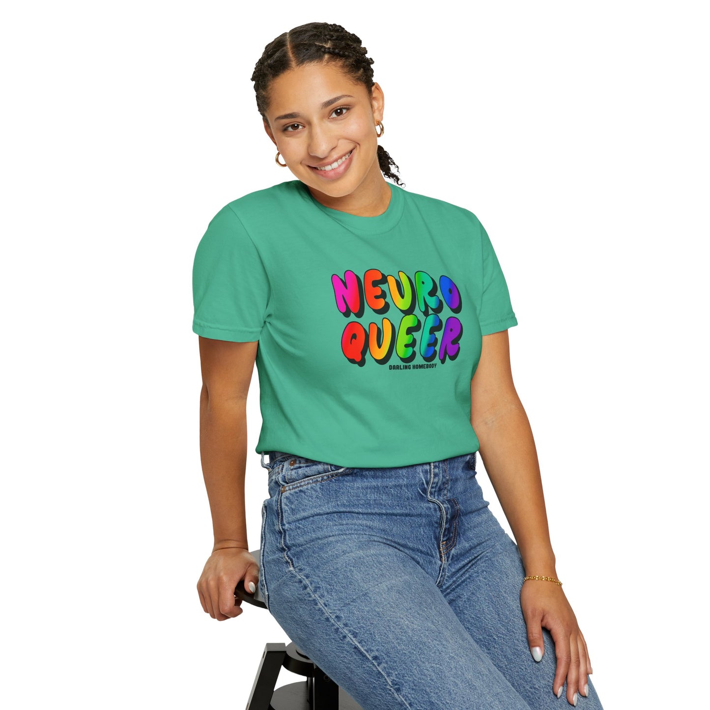 Neuro Queer T-shirt. Neurodiverse.