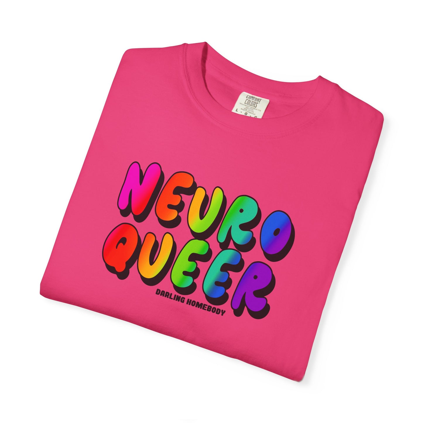 Neuro Queer T-shirt. Neurodiverse.
