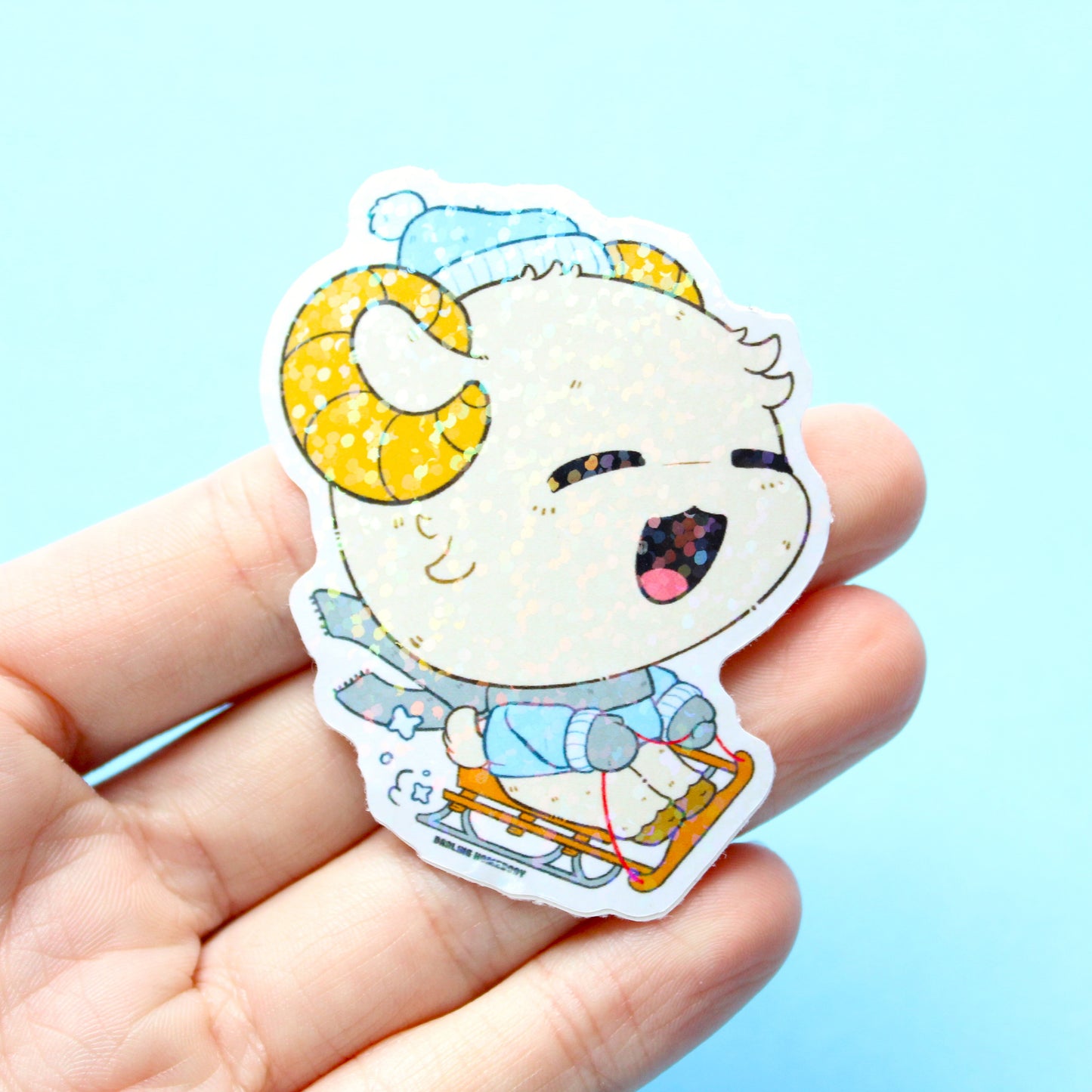 Winter Harbinger 2023 Limited Edition Sticker. Holographic Sparkle Overlay.