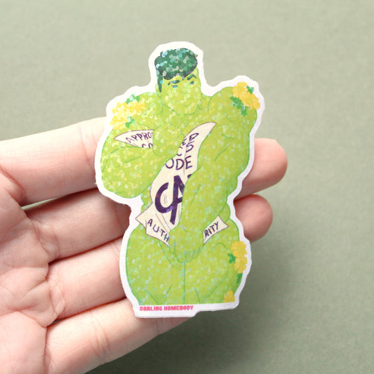 "Bulk" Sticker. Super Swap Parody Holographic Decal