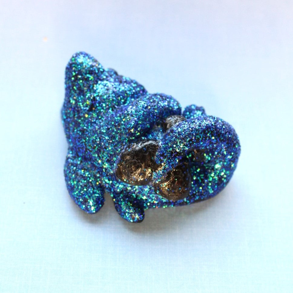 Moody Midnight Mercat Figure. Handmade Resin Art Toy Mini Fig. Desk Decoration Collectable. Chibi