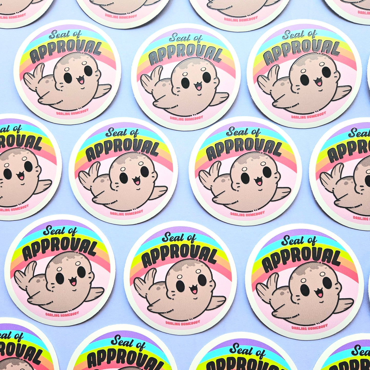 Seal of Approval Sticker. Raised Texture Effect.