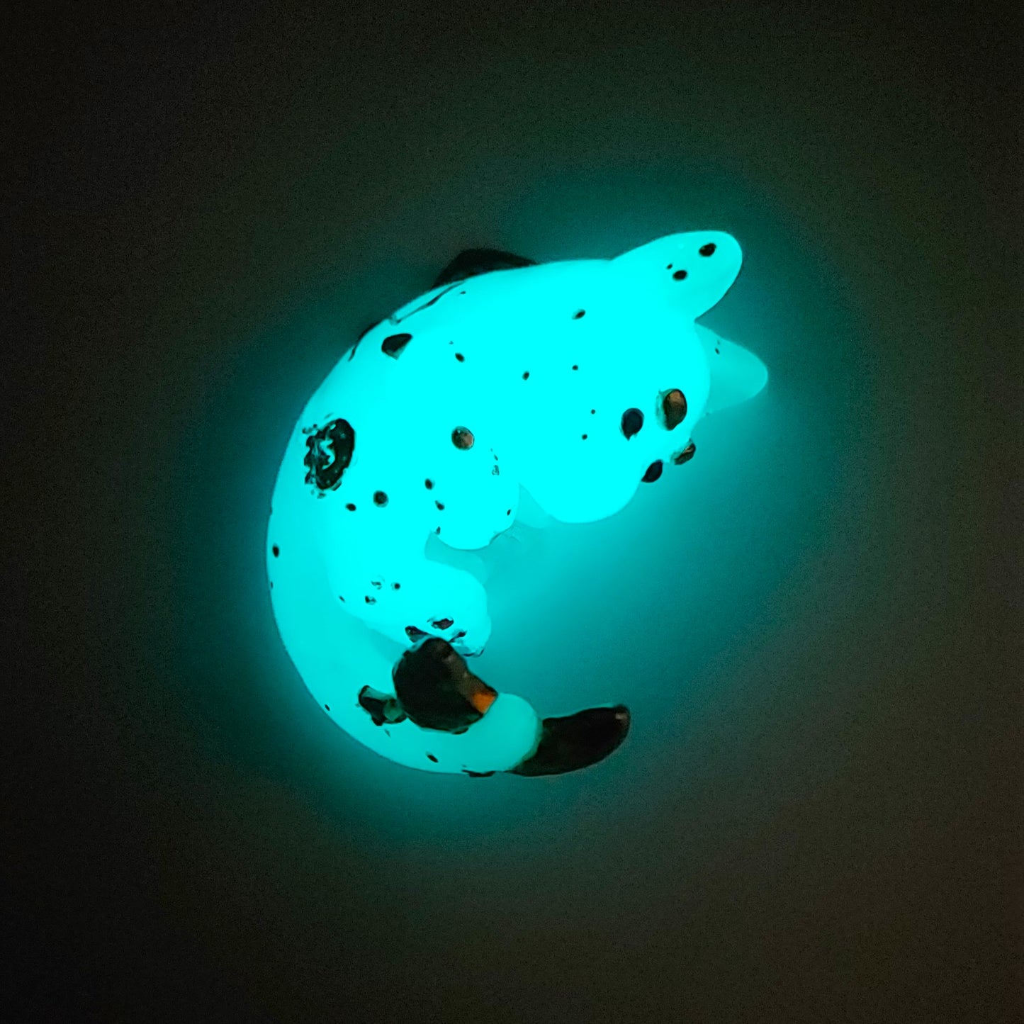 Little Dipper Cat Shark Figure. Handmade Resin Art Toy Mini Fig. Desk Decoration Collectable. Chibi