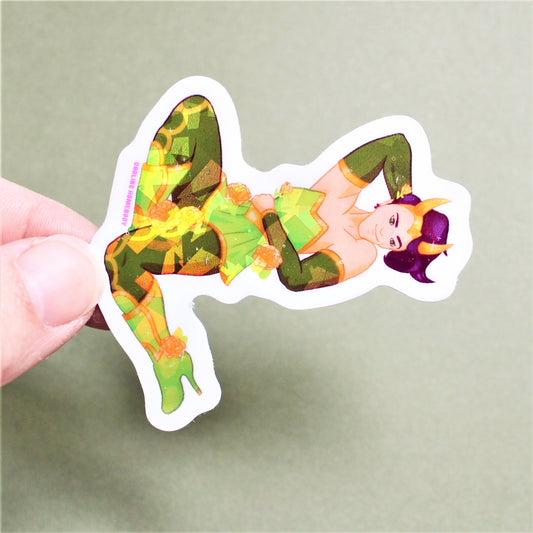 Lokantress Sticker. Super Swap Series Parody. Holographic Sparkle.