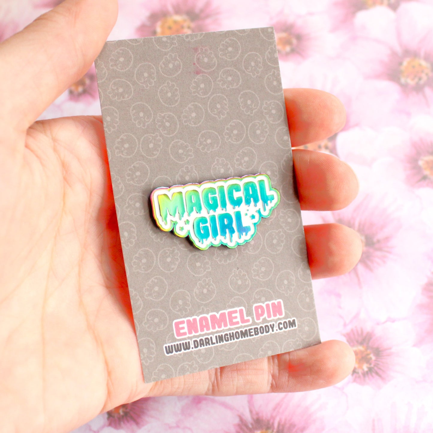 Magical Girl Rainbow Metal Enamel Pin. Drippy Lapel Pin. Kawaii Sailor Moon Gift. Cute and Creepy Aesthetic Pin. Cardcaptor Sakura. Madoka Magica.