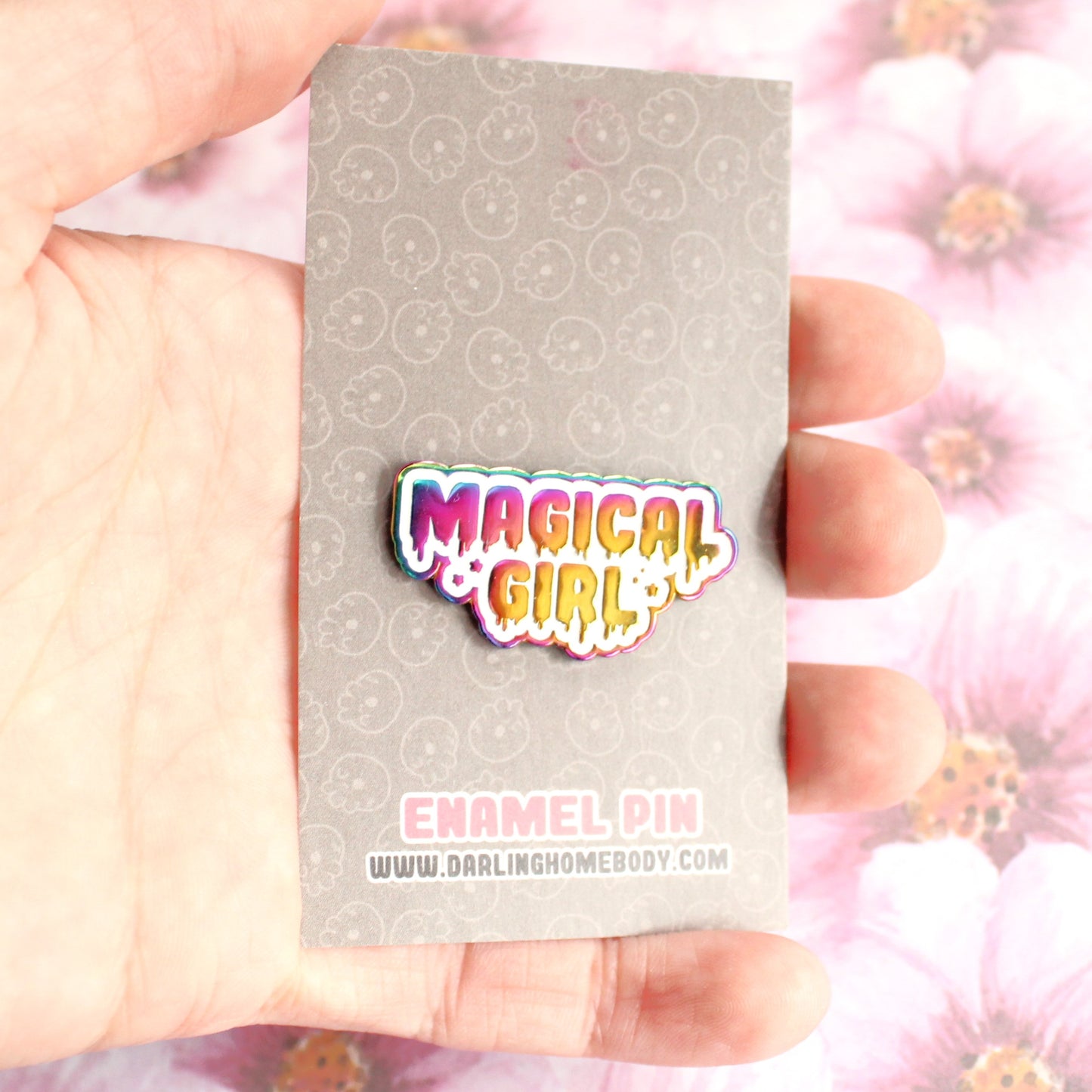 Magical Girl Rainbow Metal Enamel Pin. Drippy Lapel Pin. Kawaii Sailor Moon Gift. Cute and Creepy Aesthetic Pin. Cardcaptor Sakura. Madoka Magica.