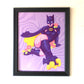 "Catman" 8 x 10 inch Art Print. Sexy Super Swap of Batman as Catwoman.