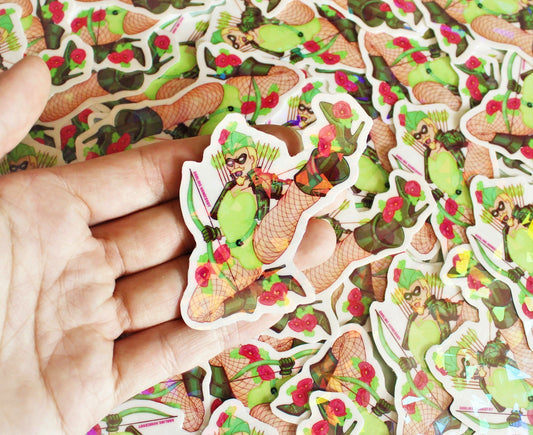 Green Canary Sticker Super Swap Series Parody.