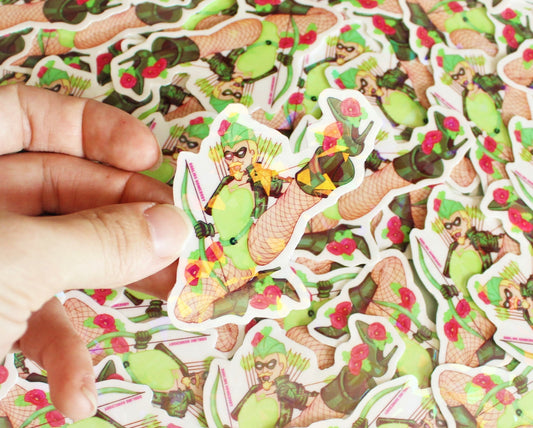 Green Canary Sticker Super Swap Series Parody.