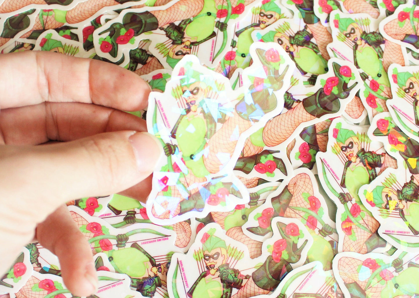 Green Canary Sticker Super Swap Series Parody.