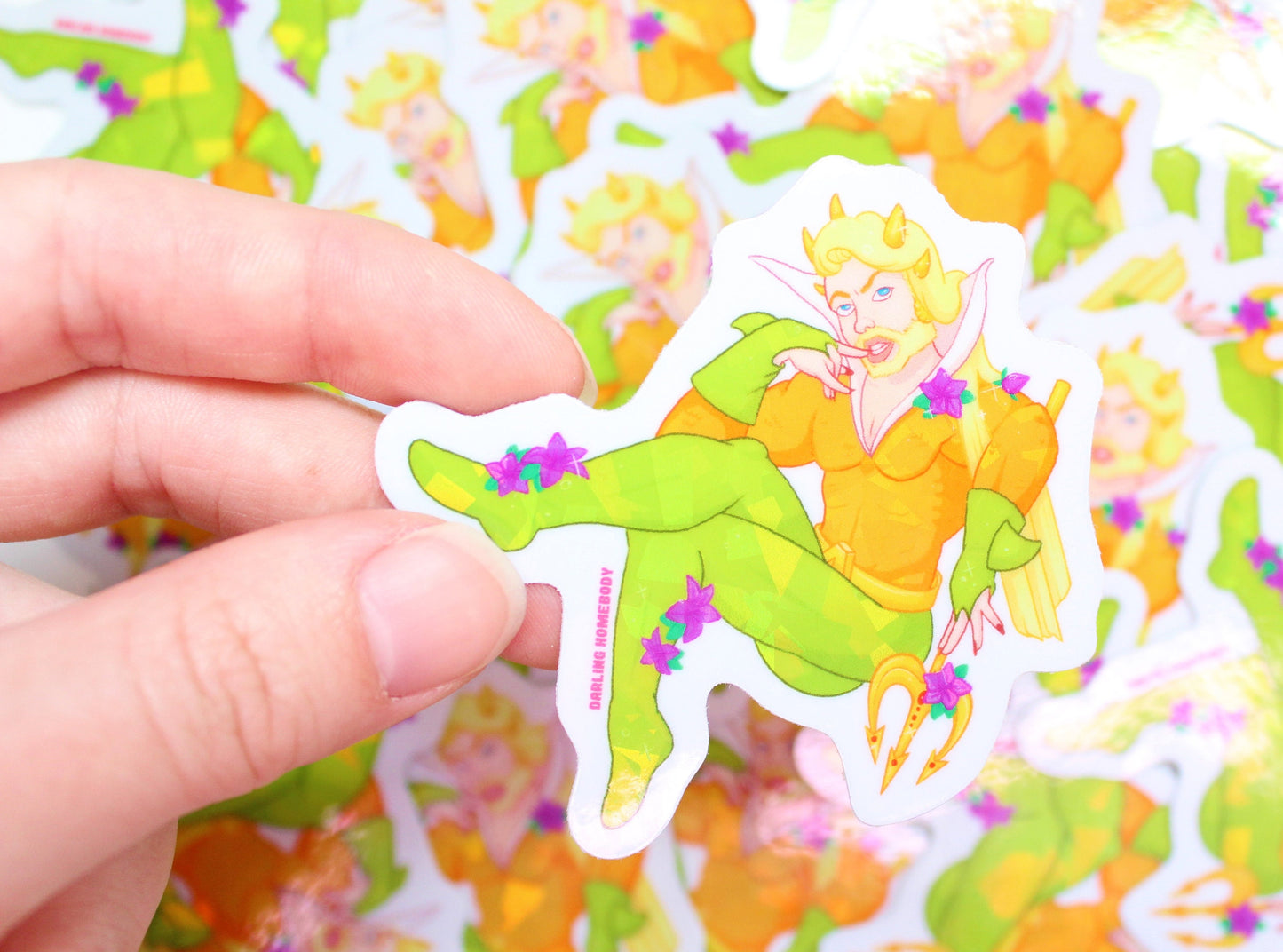 "Meraqua" Sticker Super Swap Series Parody Decal.