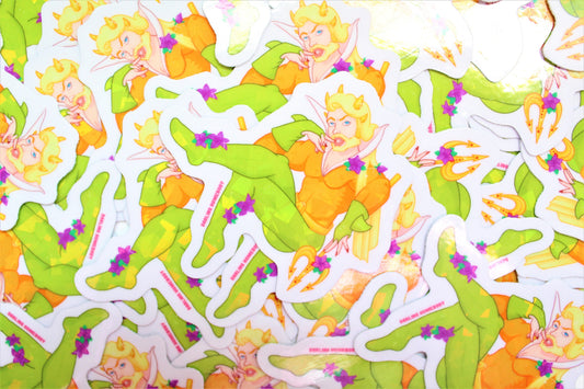 "Meraqua" Sticker Super Swap Series Parody Decal.