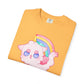 Rainbow Feral Cat Unicorn T-shirt.