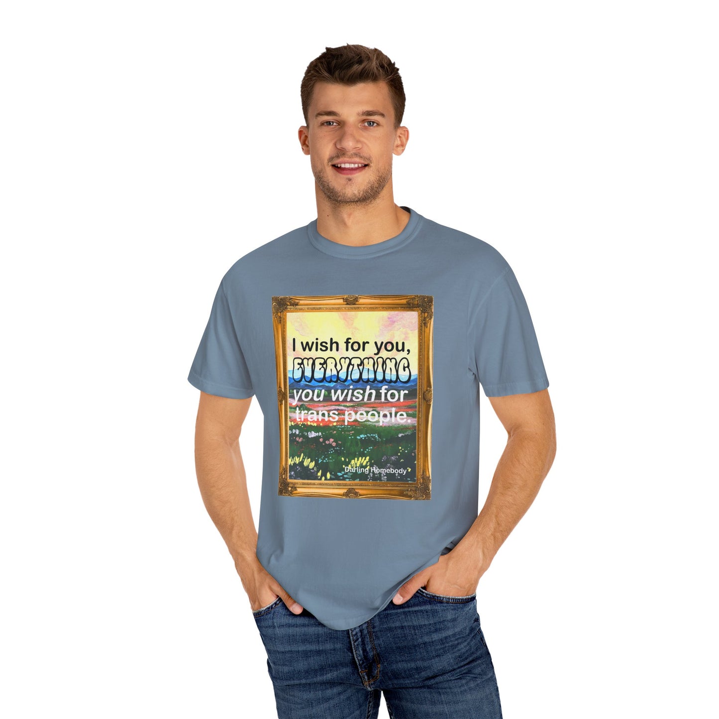 I Wish for You T-shirt. Framed Landscape Painting.