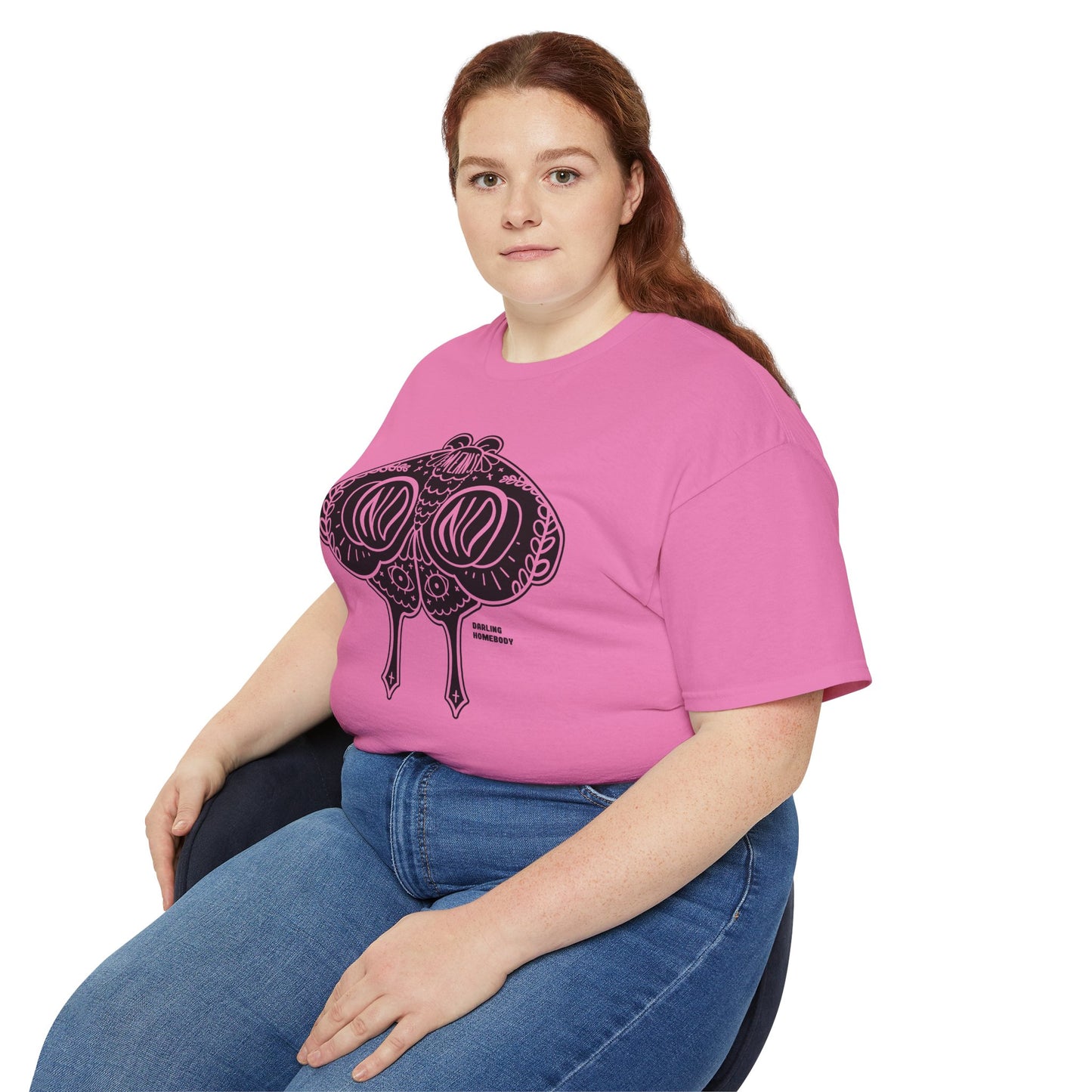 Moth No Means No Black on Light Unisex Ultra Cotton Tee