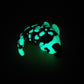 Glow-in-The-Dark Radioactive Skeleton Cat Shark Figure. Handmade Resin Art Toy Mini Fig. Desk Decoration Collectable. Chibi