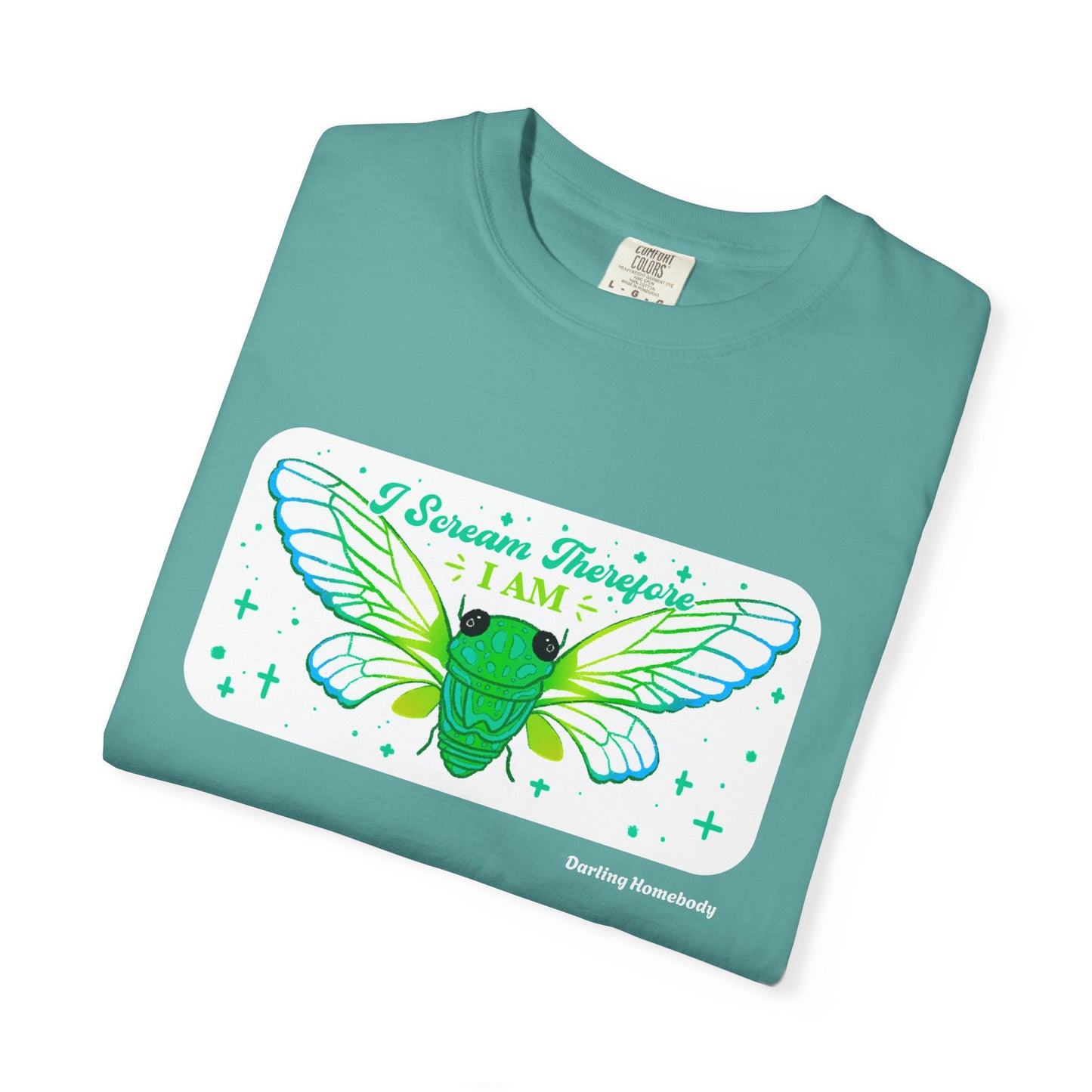 Cicada I Scream Therefore I Am T-shirt.