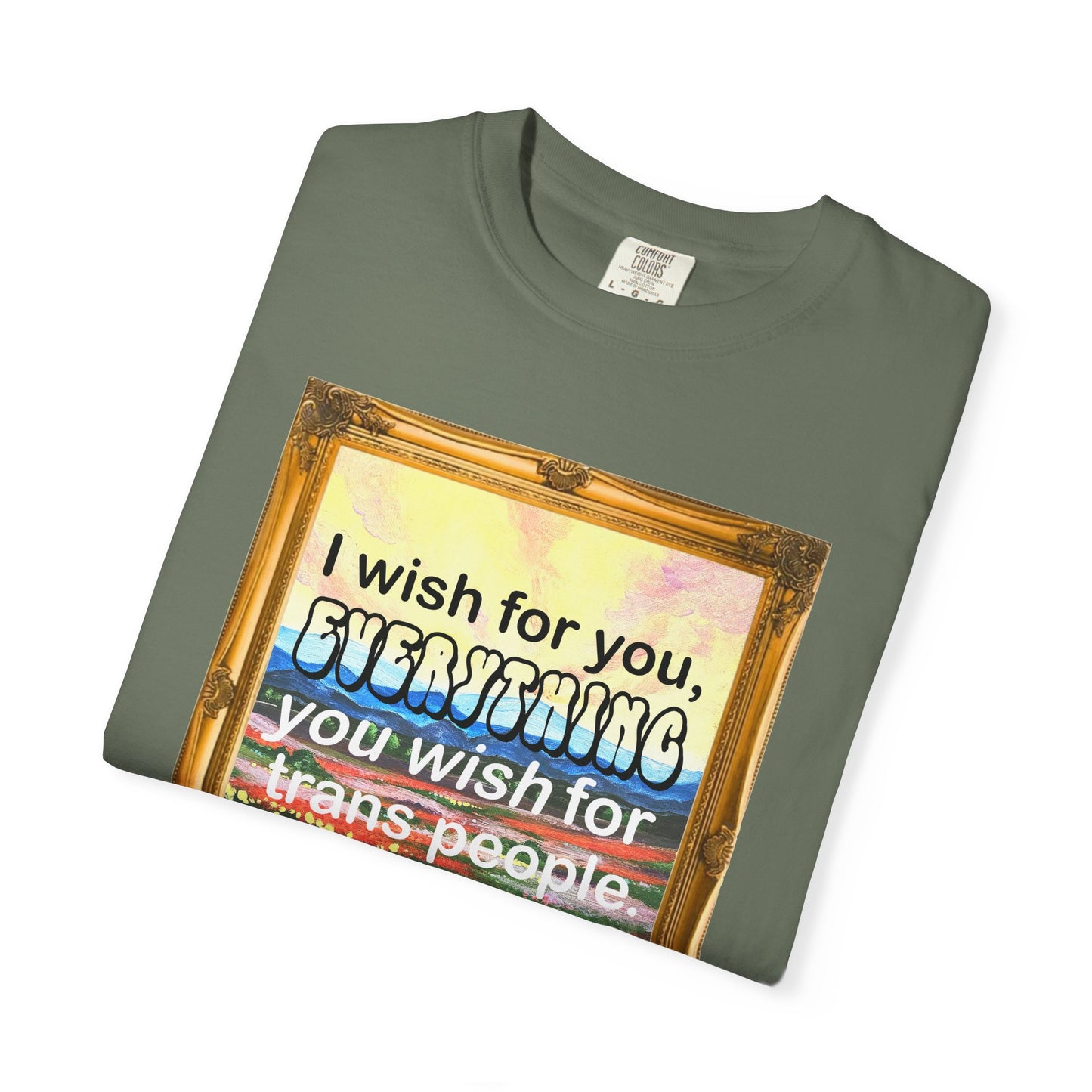 I Wish for You T-shirt. Framed Landscape Painting.