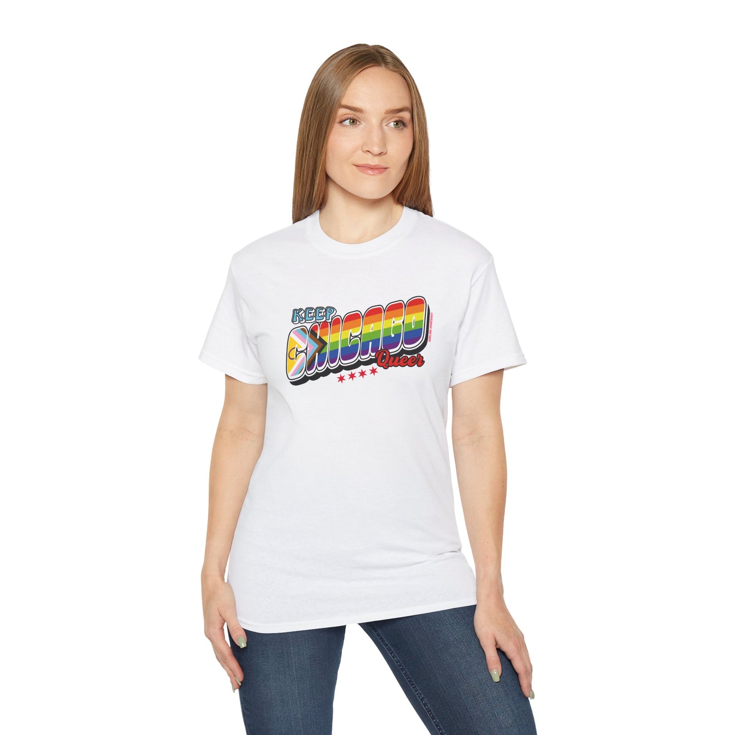 Keep Chicago Queer Unisex Ultra Cotton Tee