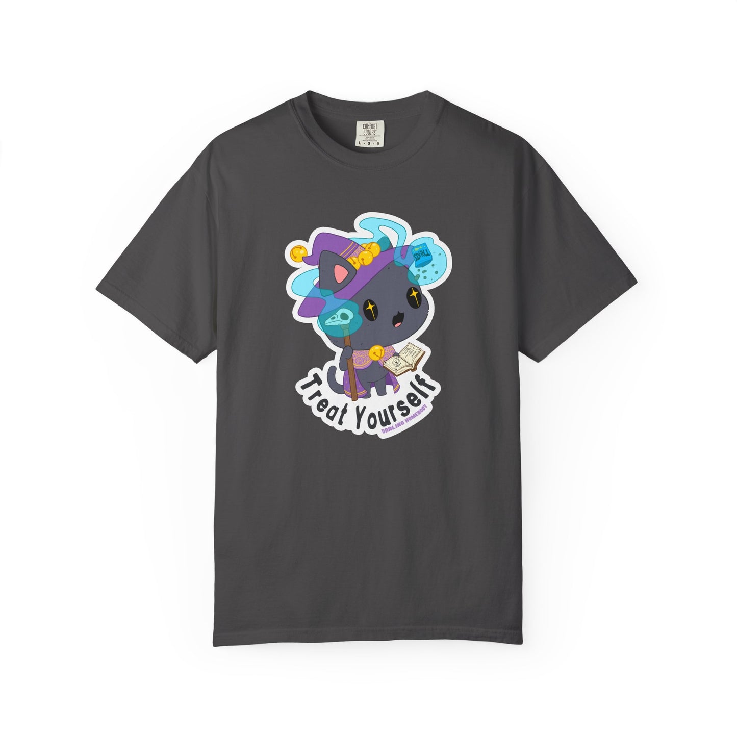 Treat Yourself Cat Wizard Merlin T-shirt.
