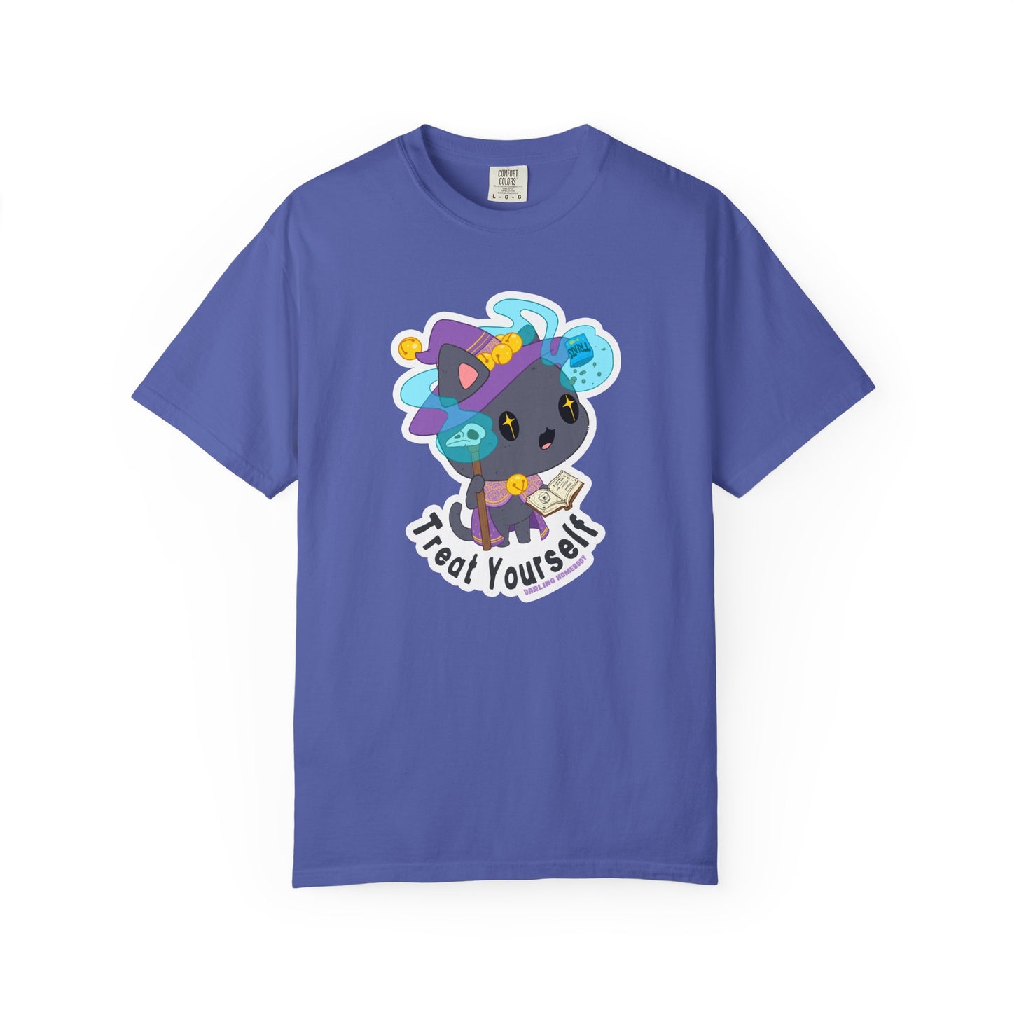 Treat Yourself Cat Wizard Merlin T-shirt.